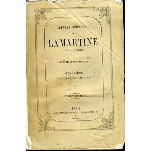 Oeuvres Lamartine Chez Pas Cher Ou Doccasion Sur Rakuten - 