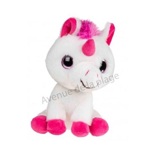 peluche licorne yeux brillant