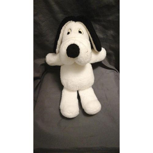 Doudou Peluche Chien Blanc Noir Nounours Vintage Achat Et