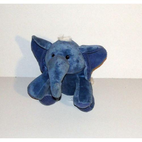 peluche elephant bleu