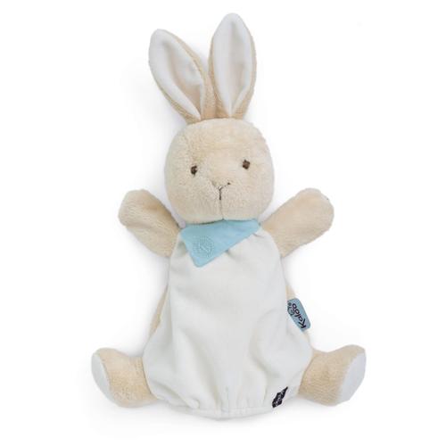 Bébé, puériculture Doudou Peluche Plat Lapin Rose Blanc Carré Sandy Comme Neuf