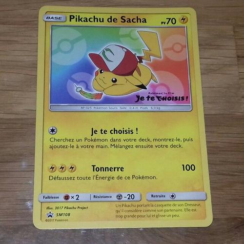 La Collection Des 6 Cartes Pikachu De Sacha Pour Le Film Je Te Choisi Pokemon Pokemon Sammelkartenspiel Scribeemr Pokemon Sammlungen Lots