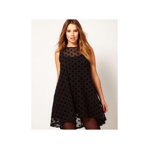 Robe Noire Tulle à Pois Asos T 42 Neuve Rakuten