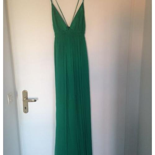 robe verte soie