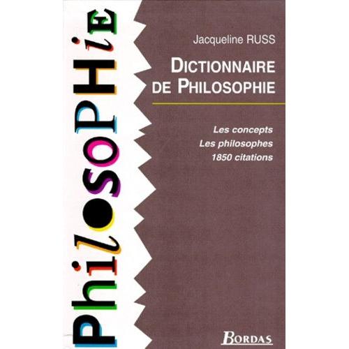 Dictionnaire De Philosophie Les Concepts, Les