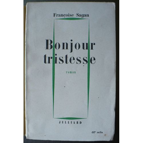 bonjour tristesse by francoise sagan