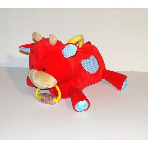 peluche vache rouge