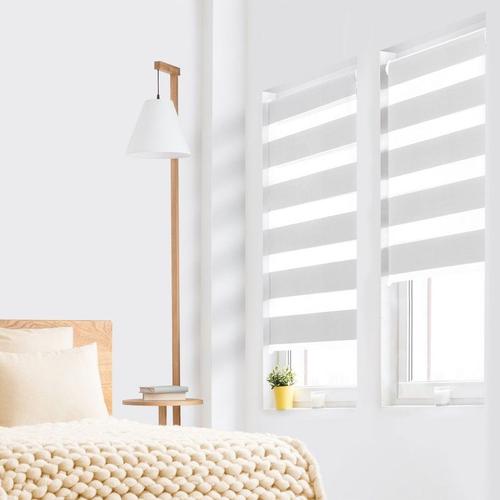 Paris Prix Store Enrouleur Jour Nuit daynight 45x180cm Blanc