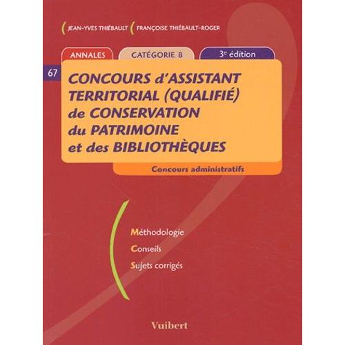 Annales Concours D'assistant Territorial (Qualifié) De Conservation Du