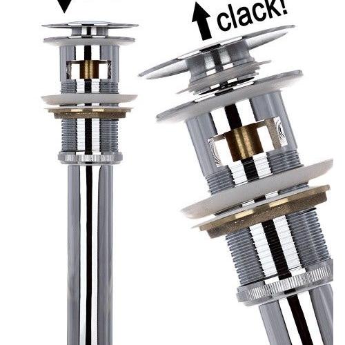 Wirquin SP780399 Quick-Clac Vidage de baignoire avec trop-plein Chrome