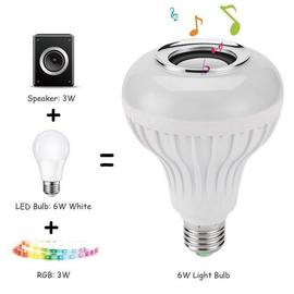Ampoule E27 LED Multicolore Télécommande Bluetooth Enceinte Musique Lampe