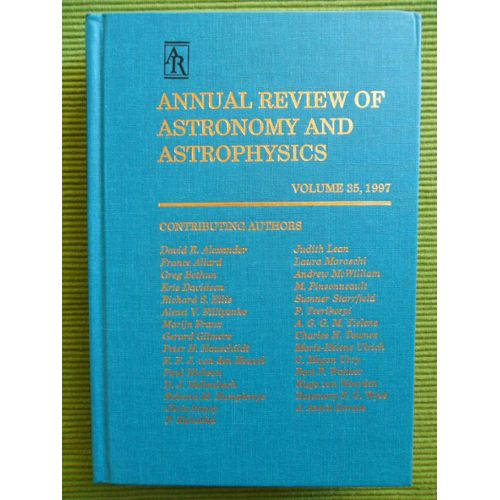 Annual Review Of Astronomy And Astrophysics Volume 35 1997 - 
