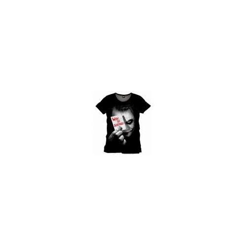 Tee-Shirt Femme Noir Joker Why So Serious Batman