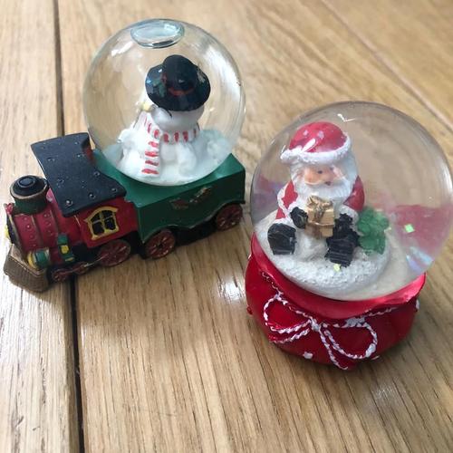 Boule A Neige Noel Lot De 2