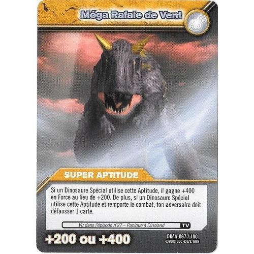 Carte dinosaur king mega rafale de vent dkaa067/100 (super aptitude +200 ou +400) Rakuten