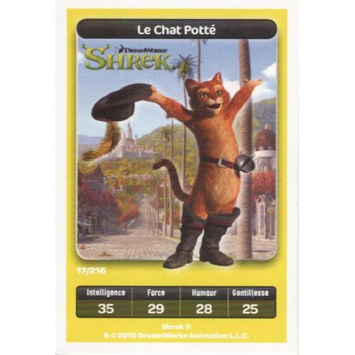 Carte De Jeu Carte A Jouer Disney Carrefour Dreamworks Shrek Le Chat Potte 17 216 Rakuten