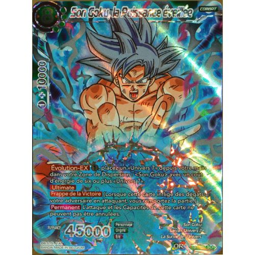  Carte  Dragon  Ball  Super TB1 097 SCR  Son Goku la Puissance 