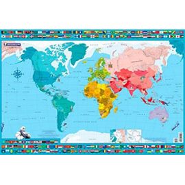 carte du monde avec capitale