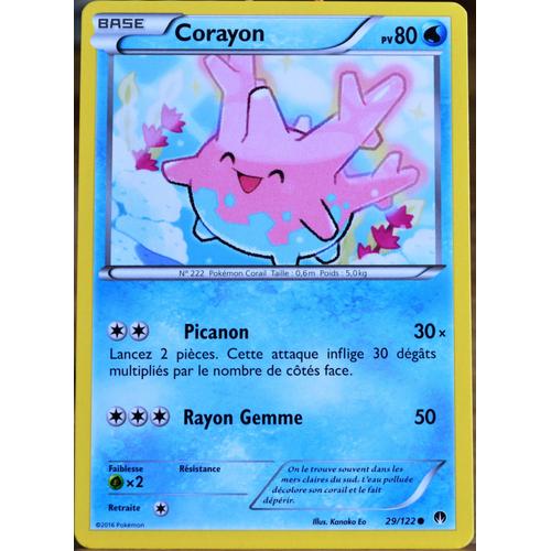 Corayon Reverse 29/122 Carte Pokemon Neuve Française XY9 ...