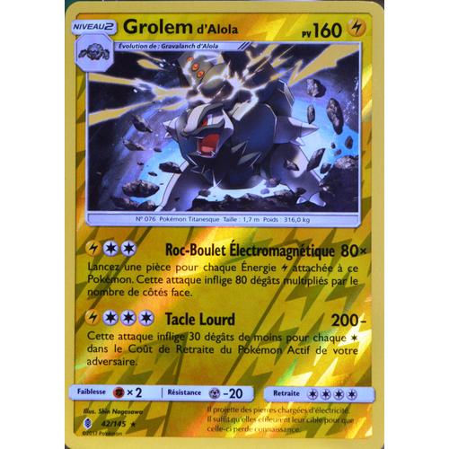 VF Français SL10-17//214 Bouldeneu Pokemon Rare