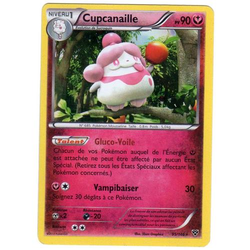 Cupcanaille Holo 90pv 95 146 Carte Pokemon Xy Rare Neuve Fr