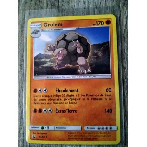 Carte Pokémon Française La Plus Rare Carte POKÉMON française RARE 35 /68 GROLEM destinées occultes | Rakuten
