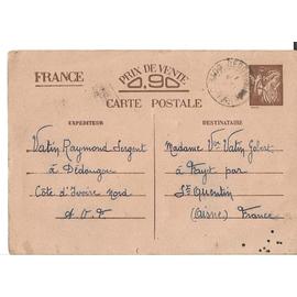 Carte Postale Ancienne France Correspondance Familiale 1940 Rakuten