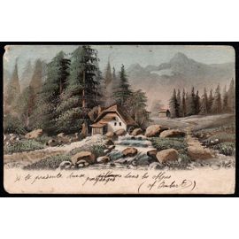Carte Postale Ancienne France Paysage Des Alpes Chalet Dans La Montagne Rakuten