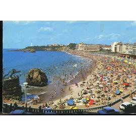 Carte Postale De Biarritz Pyrénées Atlantiques La Grande Plage Vue Générale