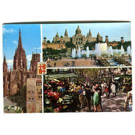 Carte Postale Differentes Vues Barcelone Espagne Rakuten