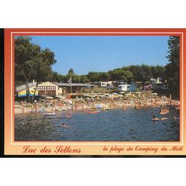 Carte Postale Du Lac Des Settons Nièvre Plage Du Camping Du Midi