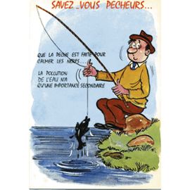 Carte Postale Humoristique Sur La Peche Savez Vous Pecheurs Rakuten