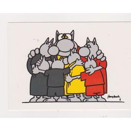 Carte Postale Le Chat Geluck Tous Ensemble All Together Rakuten