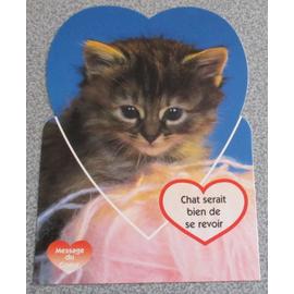 Carte Postale Message Du Coeur Chaton Tigre Marron Sur Une Pelote De Laine Message Chat Serait Bien De Se Revoir 10 5x14 5cm Des Mots D Animaux N Des Editions M G Rakuten