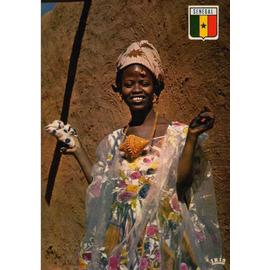 Carte Postale Parure De Fete Republique Du Senegal Dakar Sourire Jeune Fille Rakuten