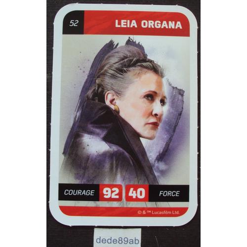 Carte Star Wars Leclerc 2018 N 52 Leia Organa Rakuten