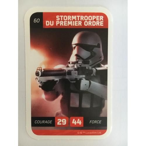 Carte Star Wars Leclerc 2018 N 60 Stormtrooper Du Premier Ordre