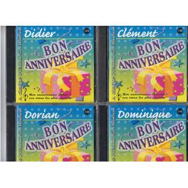 Cd Prenom Bon Anniversaire Clement Dominique Dorian Ou Didier Rakuten