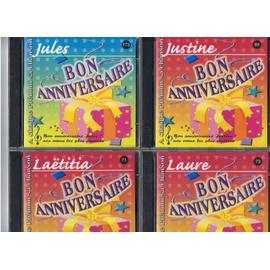 Cd Prenom Bon Anniversaire Jules Laetitia Laure Ou Justine Rakuten