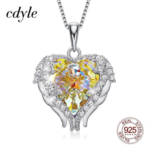 Angel Pendentif Genuin sterling argent 925 oxydé Bijoux hauteur 21 mm
