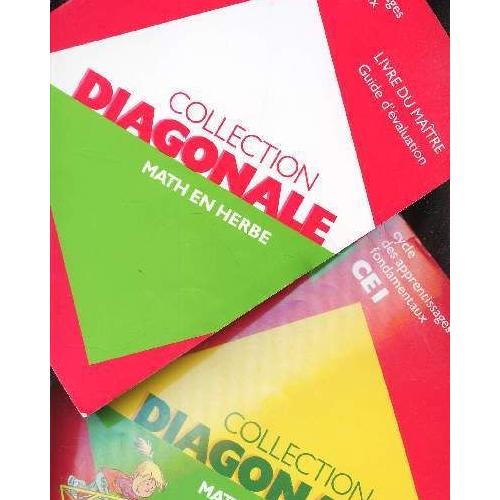 Collection Diagonale Math En Herbe 2 Volumes Fichier Livre Du Maitre Guide Dévaluation Cycle Dapprentissage Fondamentaux - 