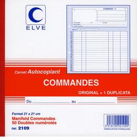 Carnet De Bon De Commande 21x21 Cm Dupli 50 Feuillets En 2 Exemplaires Numerotes Rakuten