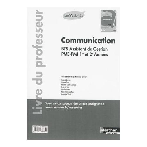 Communication BTS AG PMEPMI (livre professeur) Rakuten