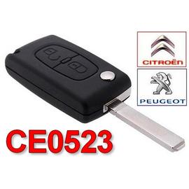 Coque Télécommande plip clé Peugeot compatible 807 2 bouton CE0536 sans rainure