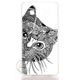 Coque Chat Dessin Pour Samsung Galaxy S6 S6 Edge Motif Noir Et Blanc Ethnique