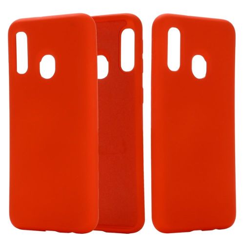 coque samsung a40 silicone rouge