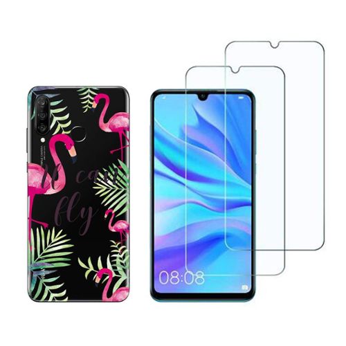 coque huawei p30 flamant rose