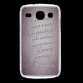 Coque Samsung Galaxy Alpha Les Vieux Citation Oscar Wilde Rakuten