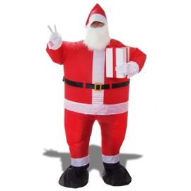 Costume Père Noel Gonflable Déguisement Fete Accesssoire