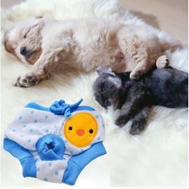 Culotte Hygienique Couche Pour Chat Ou Petit Chien Slip Chaleur Protection Coton Naturel Lacet Ajustable Motif Bleu Poissin Rakuten